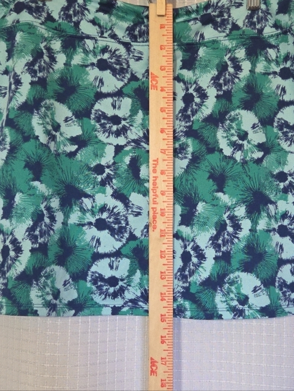 Tranquility by Colorado Clothing Skort Floral Print Green Navy Women's Large - Picture 3 of 8